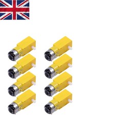 Versatile 8-pc DC Motor Set - Ideal for 4WD Cars and Robotics with EMV Design