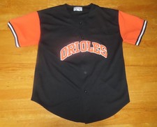 Vintage Starter BALTIMORE ORIOLES Embroidered Button-Down LG Baseball Jersey