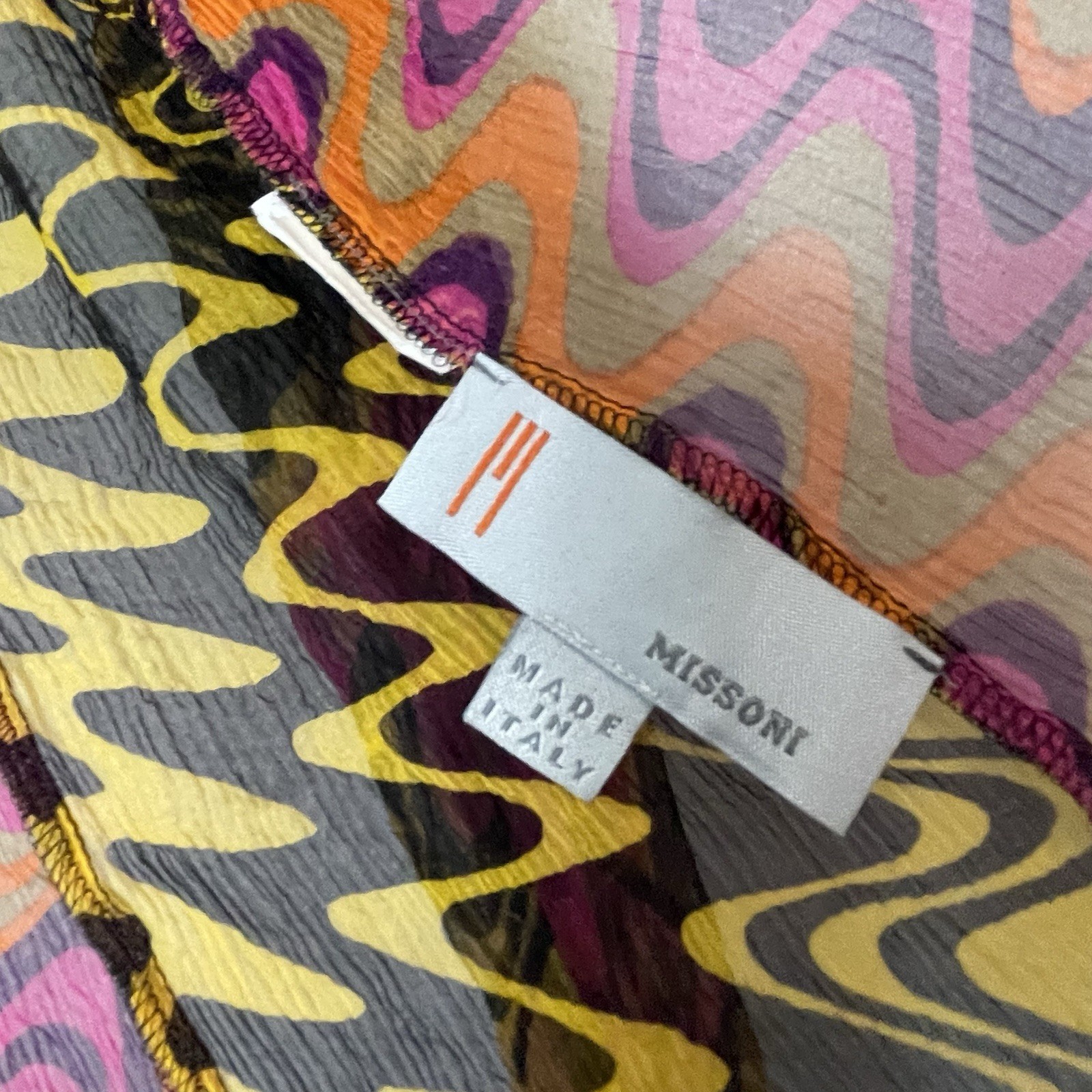 Missoni Thin Transparent Multi Colored Sequined T… - image 5