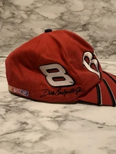 Vintage Dale Earnhardt Jr #8 Budweiser NASCAR Chase Authentics Red Snapback Cap