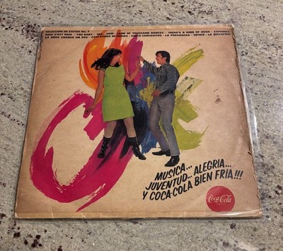Musica Juventus Alegria y Coca-Cola Bien Fria Colombian Promo LP Johnny Hallyday