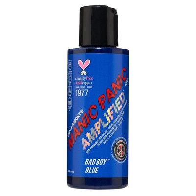 Manic Panic Amplified Semi-Permanent Bad Boy Blue Hair Dye 4 OZ