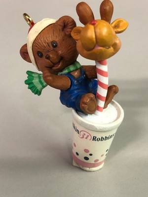 1992 Enesco Baskin Robbins, 31-deful flavors Christmas ornament(681)
