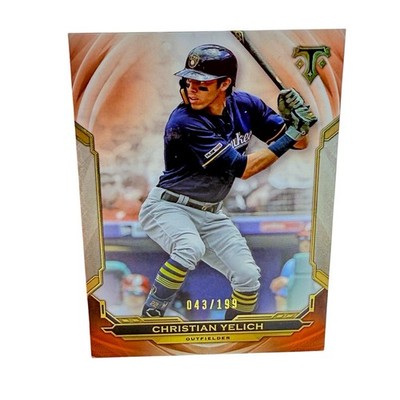 2019 Topps Triple Threads Amethyst Christian Yelich #43/199