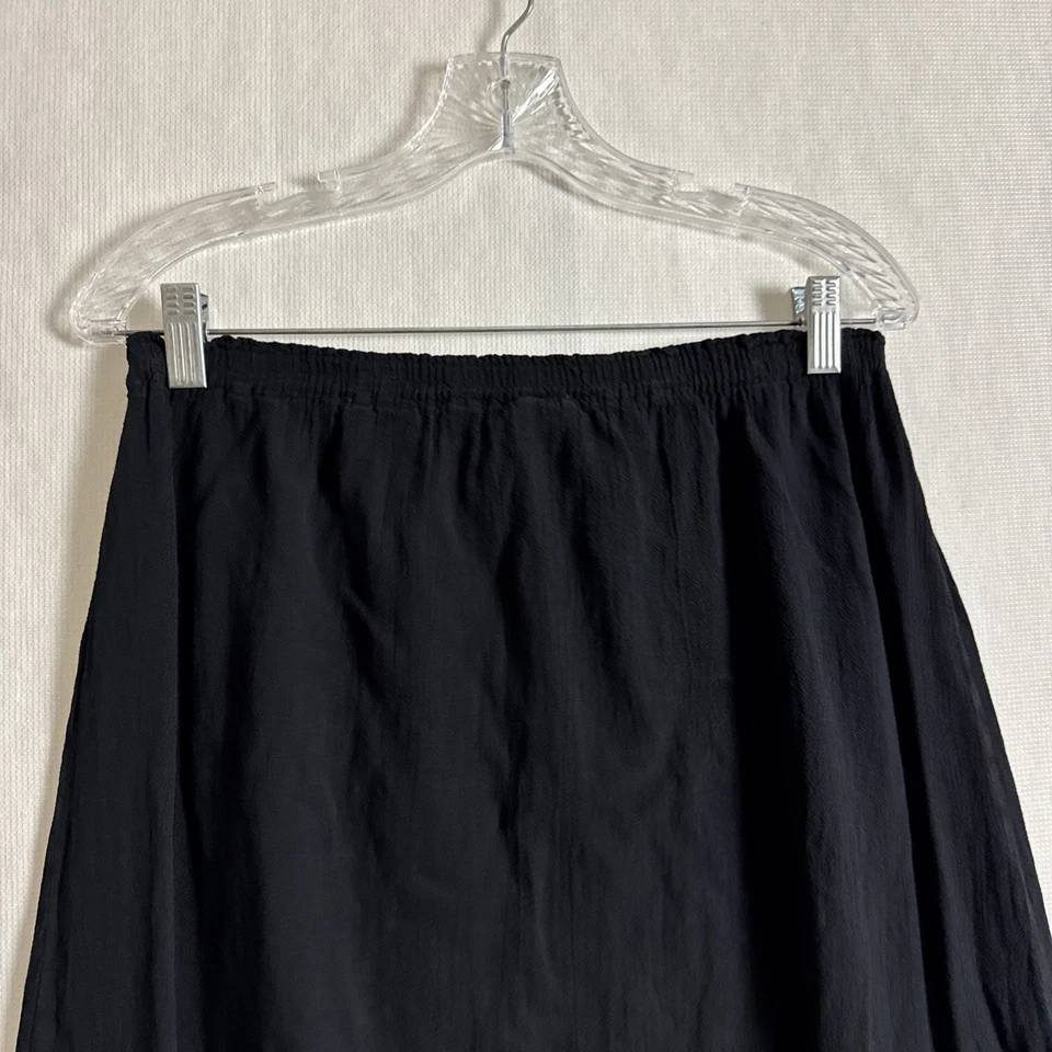 Maxi falda para mujer Oh My Gauze talla 1 negra de algodón Lagenlook Foto 4 de 4