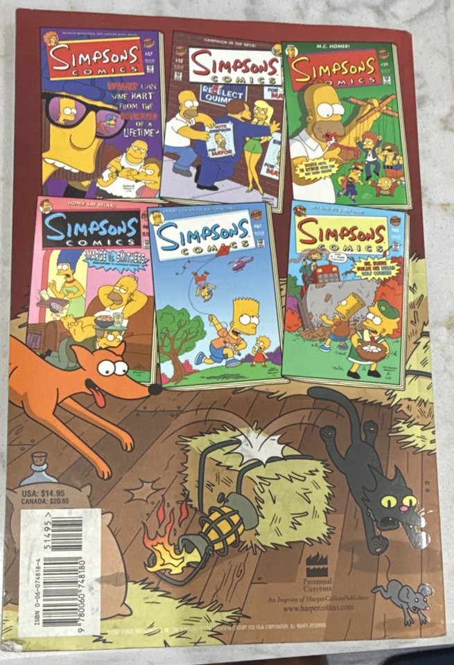 Matt Groening Simpsons Comics Barn Burner Color English Homer Bart ...