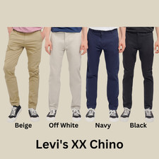 Levis Men's XX Chino Trousers Slim Taper Stretch Trouser Diff Colours