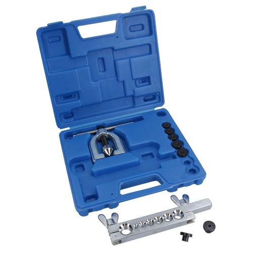 Brake Pipe Flaring Tool Kit Brake Repair Single + Double Flare 3/16in – 5/8in - Afbeelding 2 van 6