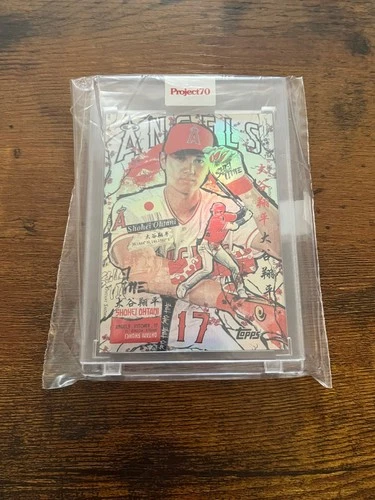 Topps Project 70 Card #19 Shohei Ohtani By Tyson Beck RAINBOW FOIL /70