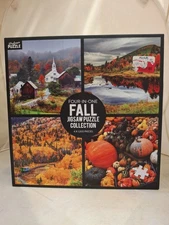 PROFESSOR PUZZLE "FALL" JIGSAW PUZZLE COLLECTION 4 x 1000 Pc Puzzle & Poster NIB