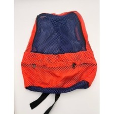 Unbranded Mesh Backpack Unisex Large Red Navy Blue Excellent Sporty Breathable
