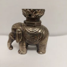 Cast brass or bronze elephant-shaped container Incense Holder Vintage / JAPAN