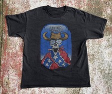 Lynyrd Skynyrd Skull Cowboy Graphic T-shirt, Unisex Black T-shirt, Size S-5XL