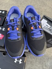    Under Armour GGS Charged Rogue 3 Sneakers Black Purple 4.5Y Girls Shoes    