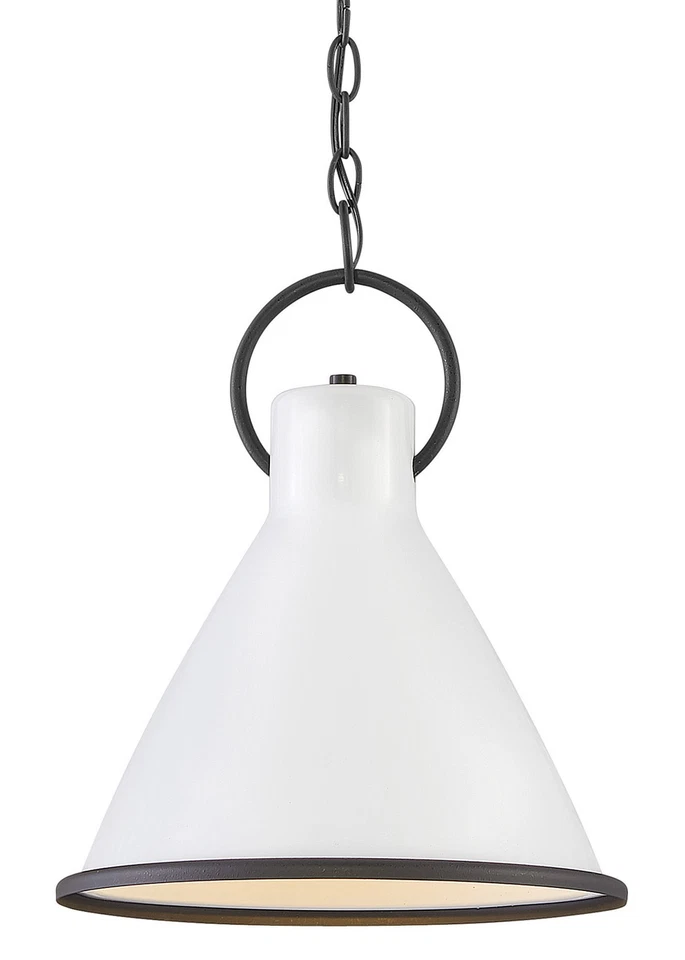 Подвеска Hinkley Lighting 3557 Winnie 1 лампа 12 дюймов ширина - серая - Изображение 2 из 4