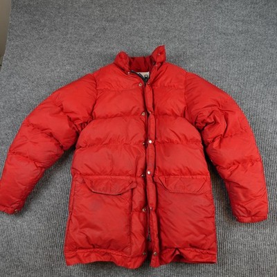 Vintage Holubar Down Jacket Mens Medium Red Puffer Insulated Parka Ski Outdoor