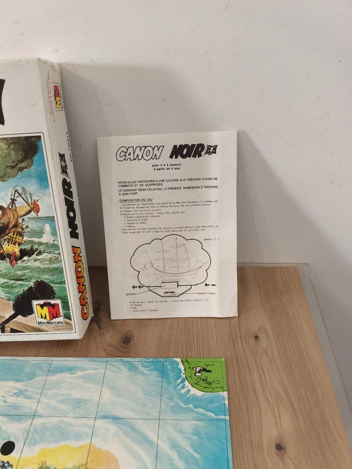 Jeu de société Canon Noir Miro Meccano vintage jeux de sociétés plateau - Photo 4/4