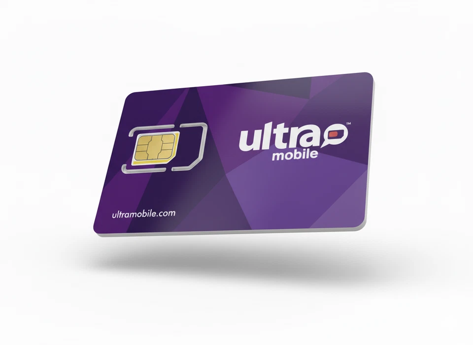 Ultra Mobile SIM Card Unlimited 5G Data Talk Text 1 Year Prepaid T-Mobile Networ - Image 2 of 4