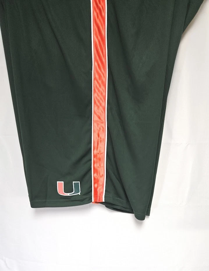 Pantalones cortos deportivos para hombre Fanatics Univ of Miami Hurricanes grandes y altos NCAA Perf Foto 4 de 4