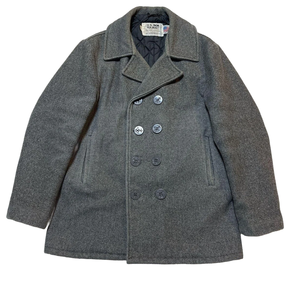 schott U.S. 740N PEA JACKET グレー 40 SCHOTT Pea Coats for Men for Sale | Shop New & Used | eBay