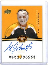 2023-24 Upper Deck Boston Bruins Centennial Bear Tracks - Ed Johnston AUTO
