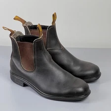 BLUNDSTONE Chelsea Boots Leather Shoes AU 6.5 US 7.5 Dark Brown Pull On Footwear