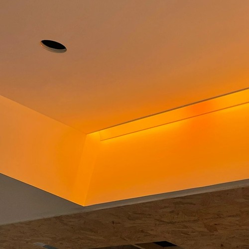 12V Orange LED Neon Rope Strip Waterproof Lights Silicone Tube for Room Sign Car - Picture 1 of 8