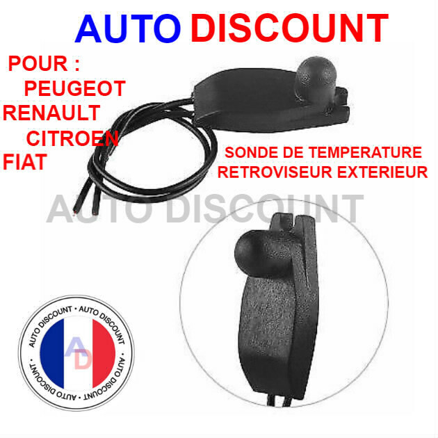 Capteur Température Rétroviseur Extérieur 6445XY - Compatible Citroën C2 C3 C4 C5 Picasso Xsara - Capteur Climatisation - 7