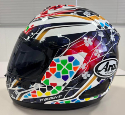 美品 Arai RX-7X NAKAGAMI GP2 Mサイズ ARAI RX-7X NAKAGAMI GP2 REPLICA MODEL FULL FACE HELMET M
