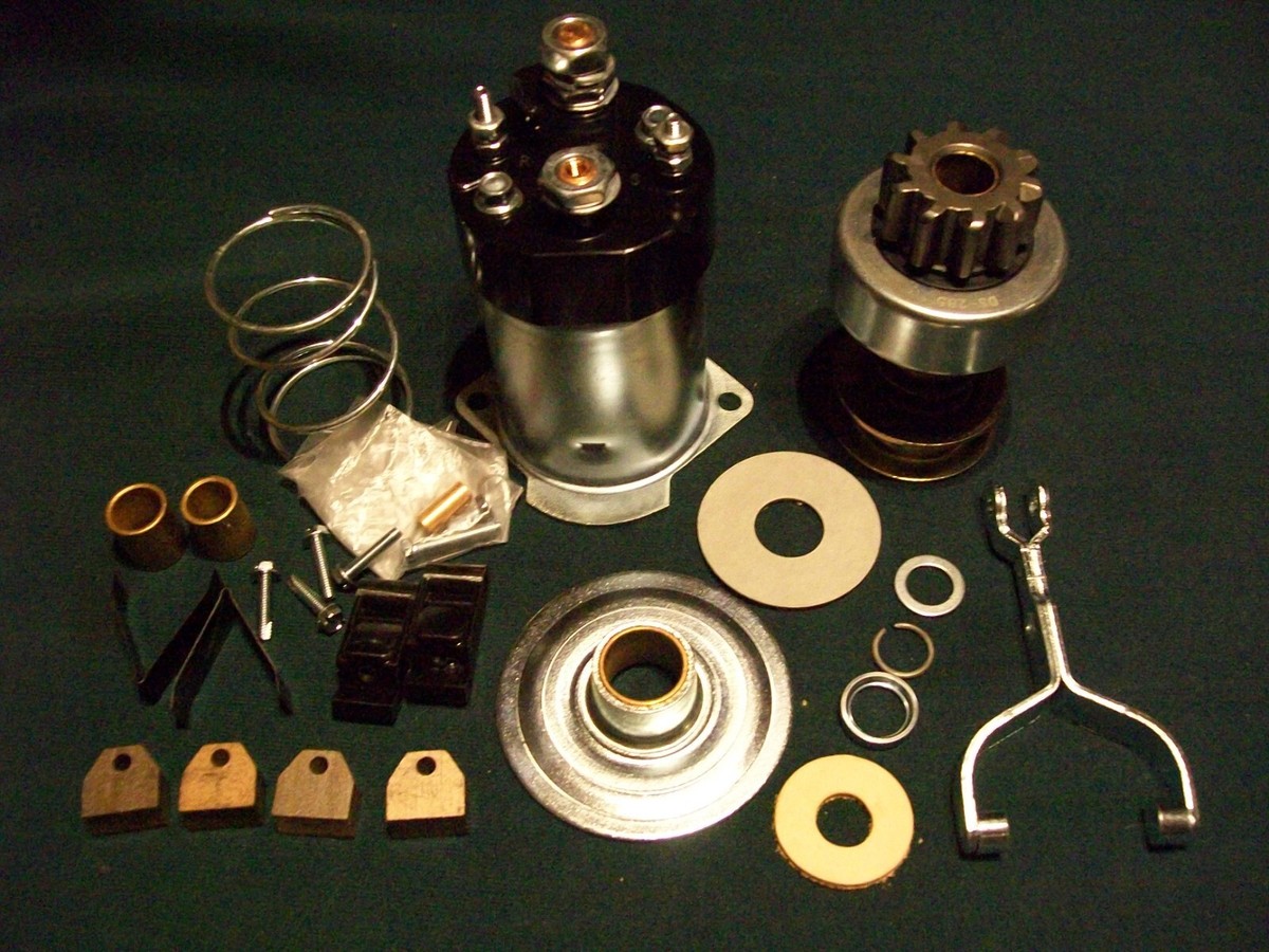 Delco 20MT Starter 1107544 Repair kit Brushes Drive Solenoid IH  