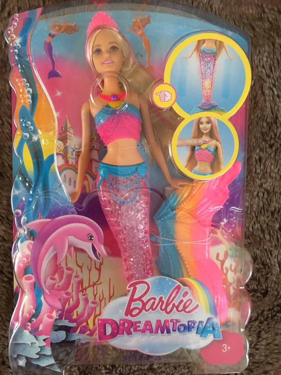 BNIB Barbie Dreamtopia Light Up Mermaid can be put in water