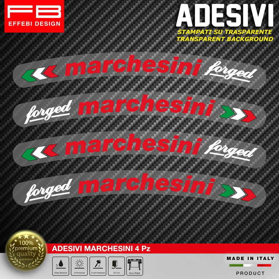 FB Adesivi Stickers Kit MARCHESINI FORGED WHEELS CERCHI RUOTE MOTO