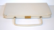 Vintage Garay Faux Leather White Convertible Purse Handbag Clutch