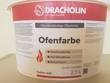 Kaminfarbe Kachelofenfarbe Dracholin weiß Putzfarbe Mineralfarbe für Putzflächen