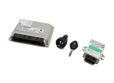 03-05 BMW Z4 (E85) 3.0L M54 ENGINE ECM DME EWS IMMOBILIZER MODULE LOCK KEY SET