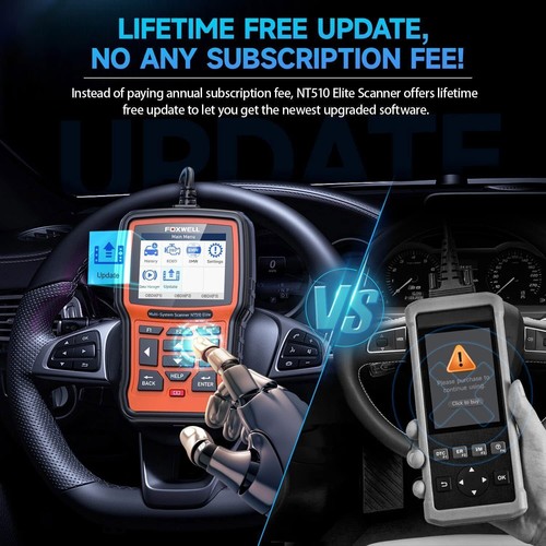 FOXWELL NT510 Elite apto para BMW OBD2 herramienta de diagnóstico de todo sistema ABS SRS EPB TPMS - Imagen 11 de 12