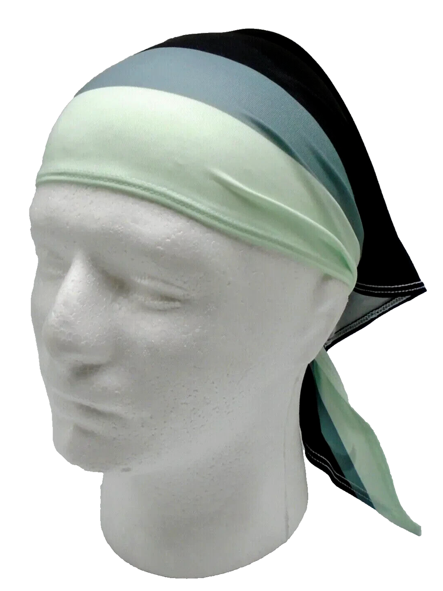 Nike Cooling Running Bandana Adult Unisex Black/Barely Green/Aviator Grey