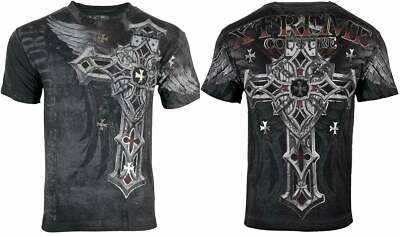 Xtreme Couture By Affliction Men's T-Shirt Battledome Biker Cross