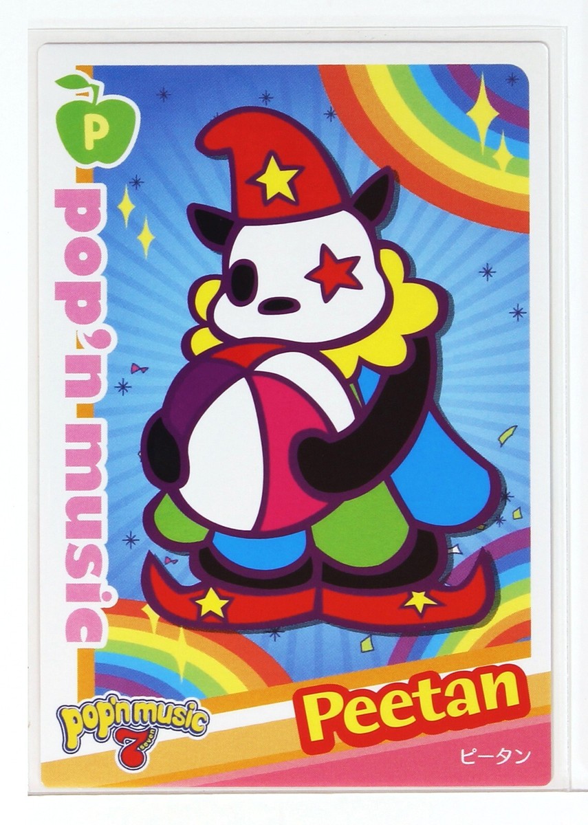 Pop'n Music Card PJ21N008 Peetan Konami Japan Game Character | eBay