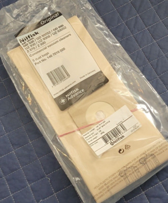 *PK OF 5* Nilfisk 140 7015 020 micro-fleece Dust Bags for Vacuum Cleaners