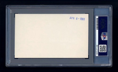 FRANK O'ROURKE SIGNED INDEX CARD PSA/DNA AUTOGRAPHED CANADIAN BASEBALL HOF - Picture 2 of 2