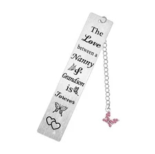 Nanny and Grandson Bookmark Gifts The Love Between A Nanny and Grandson is Fo...