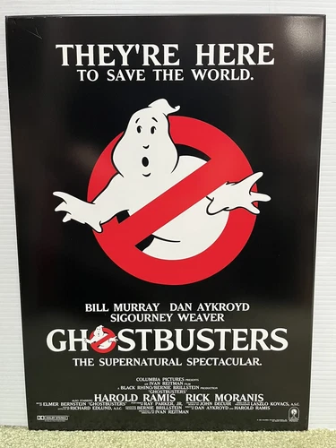 2022 Rare Ghostbusters Movie Poster 18” Displate Artist Signed! + COA! D Aykroyd