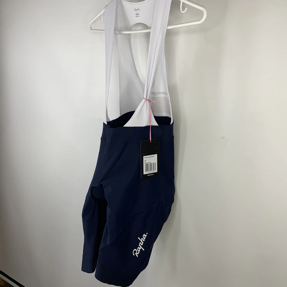 NWT Rapha Core Bib Shorts Lonely Mountain Bike Navy White Cycling Women’s Small - Image 4 of 4
