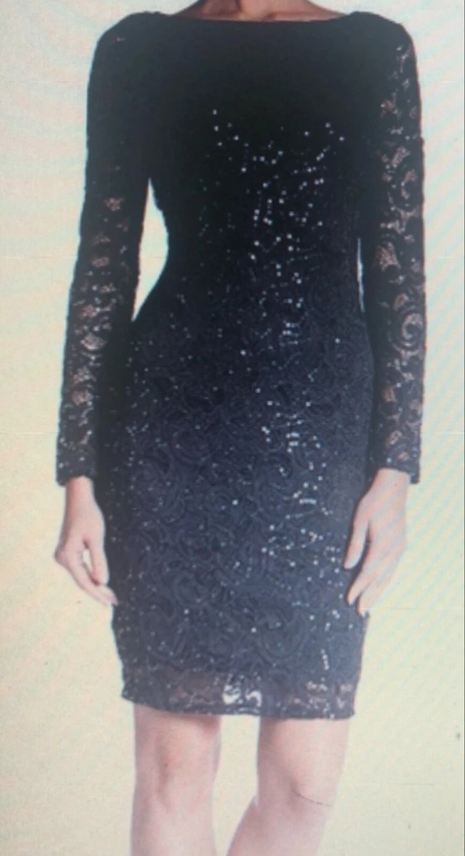 Marina sequin hot sale lace sheath dress