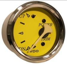 VDO 382-14762 Allentare Yellow Trim Gauge Evinrude/Johnson Engines