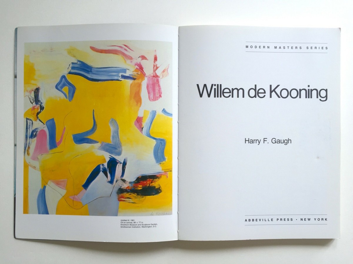 DE KOONING アートブック WILLEM DE KOONING RARE 1983 1ST EDTN ABSTRACT EXPRESSIONIST