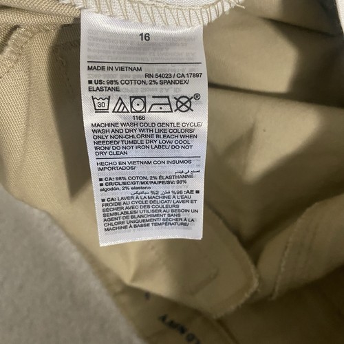 Old Navy Boot-Cut Stretch Khaki’s Size 16 Adjustable Waist NWT School, Everyday - Picture 7 of 8