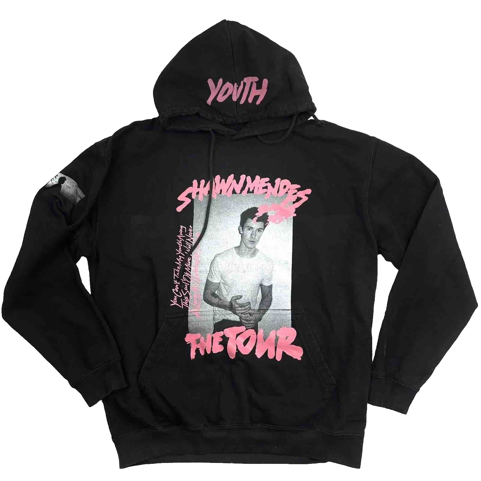 Shawn Mendes THE TOUR グッズ パーカー Shawn Mendes The Tour Black Hoodie Long Sleeve Youth Small