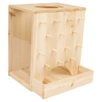 Duvo+ Kletterwand Holz FüR Nagetiere 25X25X30Cm - Spielzeug FüR Nager